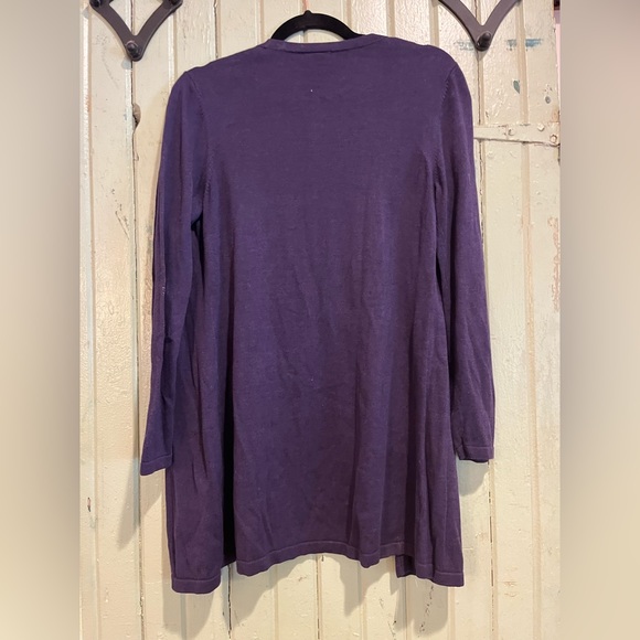 Ann Taylor light grape cardigan - Picture 4 of 4